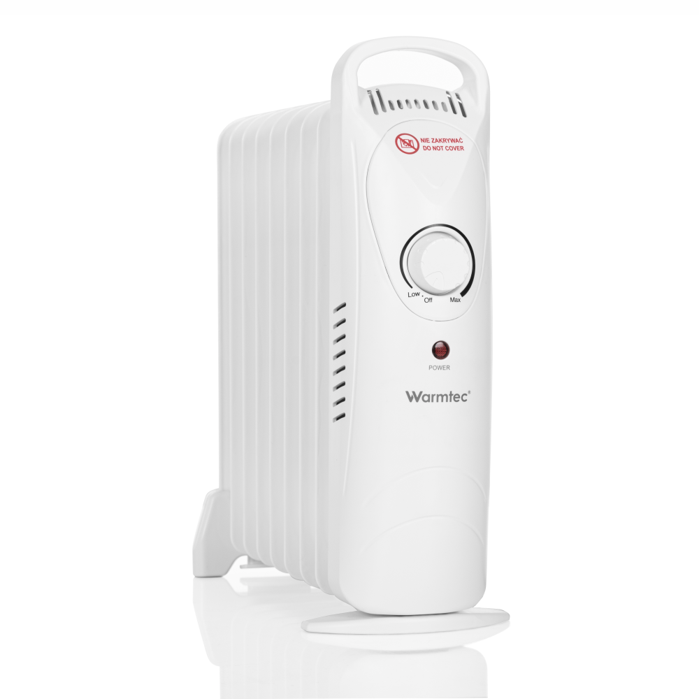 Grzejnik olejowy Warmtec GOH-08X na białym tle