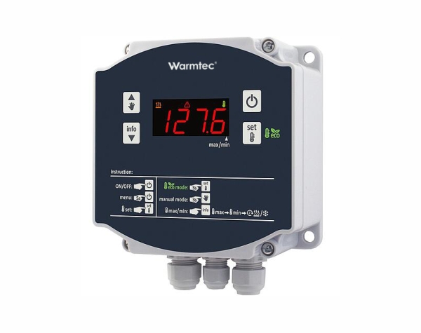 Regulator temperatury NRT-20H na białym tle