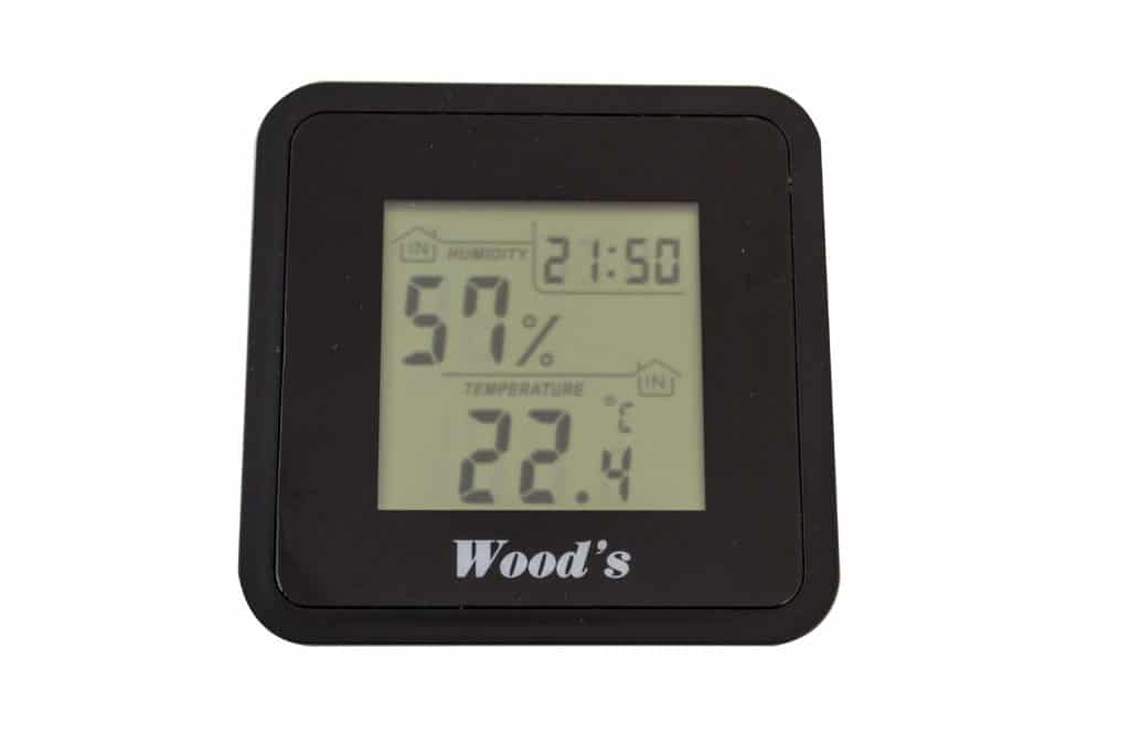 Higrometr Woods WHG-1 z przodu