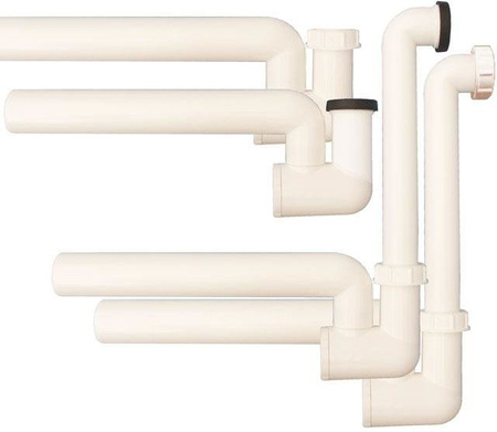 Syfon kondensacyjny z wodą i mechaniczną blokadą antyzapachową HL136N