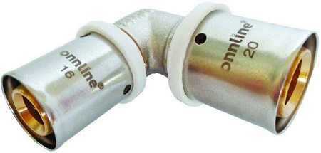 Kolano 90st zaprasowywane 25mm profil u zk25_on Onnline