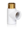 Trójnik do grzałki elektrycznej 1/2” Warmtec biały
