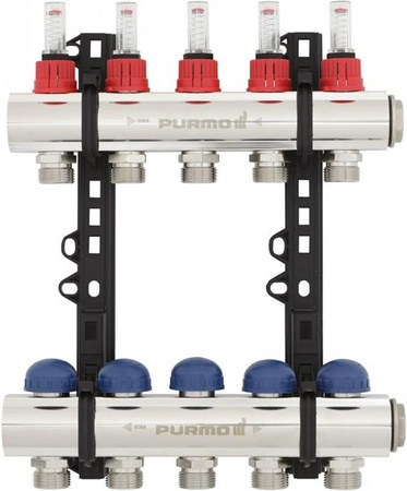 Rozdzielacz INVEST z rotametrami - 9 pętle FBWMRNT0940300P0 PURMO