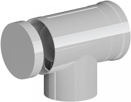 Kolano koncentryczne do systemów kominowych PP-AL 87° DN80/125mm z rewizją z uszczelką [EPDM] ONNLINE OLPP80/125RB