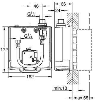 Euroeco Cosmopolitan E - puszka do zabudowy podtynkowej 36337000 GROHE