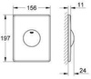 Skate - przycisk uruchamiający do spłuczki podtynkowej 38573P00 GROHE