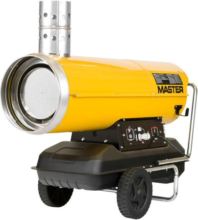 Nagrzewnica olejowa Master BV 290 E + termostat TH5 10-metrowy + przewody giętkie PVC 7,6 m + zestaw podłączeniowy