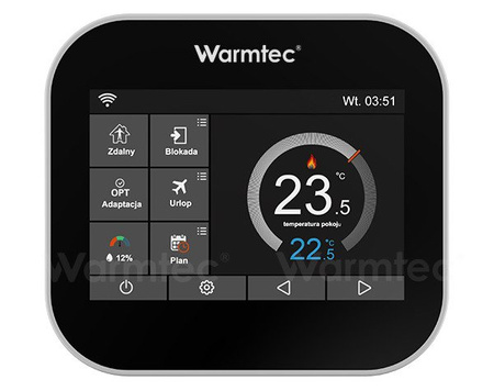 Regulator temperatury WARMTEC ITS czarny