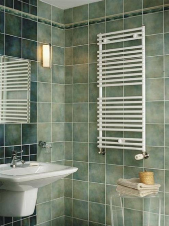 Grzejnik łazienkowy Santorini H=1100 L=500, 569W, biały RAL9016 F3NA011005000000 PURMO