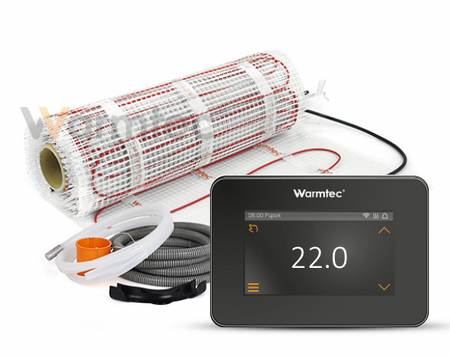 Zestaw elektrycznego ogrzewania podłogowego Warmtec DS2-80/XTS-CZ (8 m2) Wi-Fi