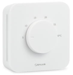 Natynkowy, przewodowy, elektroniczny regulator temperatury - dobowy Salus HTR24(20)