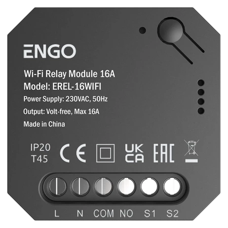 Inteligentny przekaźnik EREL-16WIFI do systemu ENGO Smart