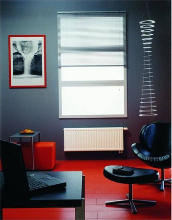 Grzejnik PURMO CV33 400x1600, moc grzewcza: 2718W (75/65/20°C), grzejnik stalowy płytowy z podłączeniem dolnym, typ PURMO Ventil Compact, kolor biały RAL9016 F073304016011300