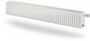 Grzejnik PURMO Plint CV22 200x1200, moc grzewcza: 869W (75/65/20°C), grzejnik stalowy płytowy z podłączeniem dolnym, typ PURMO Plint Ventil Compact, kolor biały RAL9016 F072202012011300