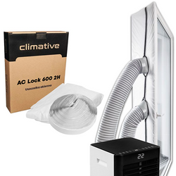 Uszczelnienie okna balkonowego na dwie rury Climative AC-Lock 600 2H