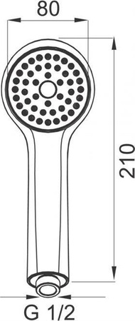 STELLA rączka natrysku 1F, chrom S100 FERRO