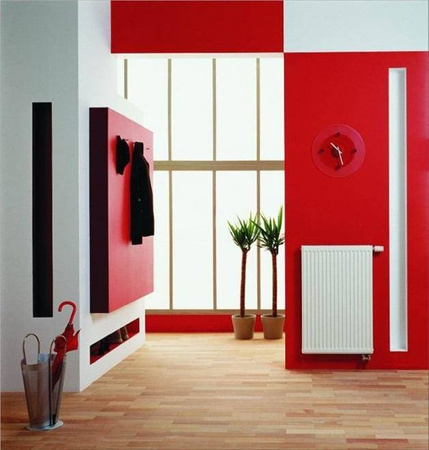 Grzejnik PURMO CV21S 450x500, moc grzewcza: 530W (75/65/20°C), grzejnik stalowy płytowy z podłączeniem dolnym, typ PURMO Ventil Compact, kolor biały RAL9016 F072104505011300