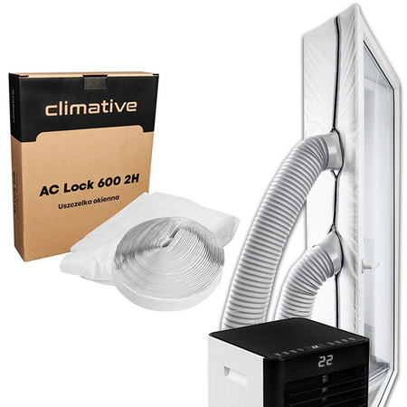 Uszczelnienie okna balkonowego na dwie rury Climative AC-Lock 600 2H