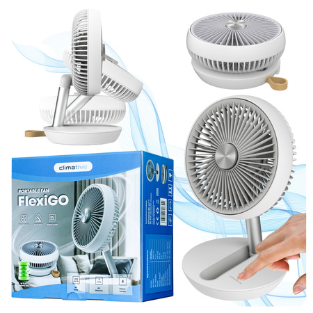 Wentylator Biurkowy Climative FlexiGO Akumulatorowy z USB 