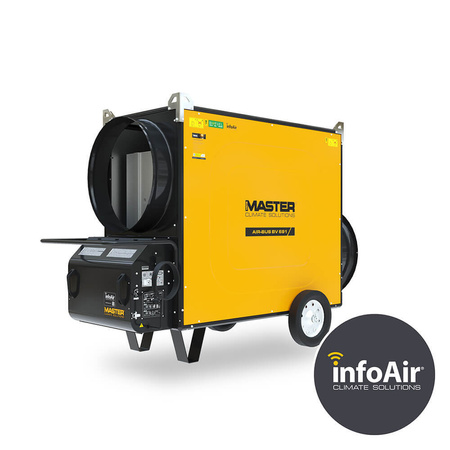 Nagrzewnica olejowa MASTER BV 691 SE 4013514 z 1-drożnym odprowadzeniem spalin