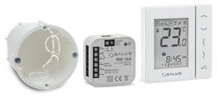 Podtynkowy, przewodowy, cyfrowy regulator temperatury Salus VS30W+RM16-A