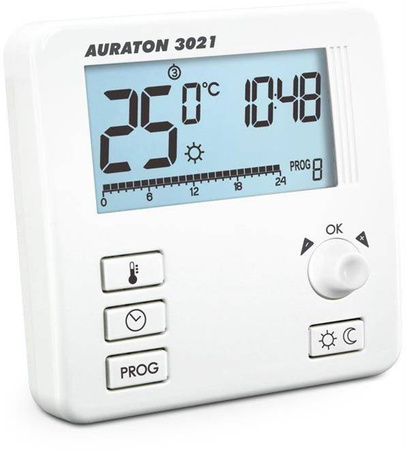 Auraton 3021 Tygodniowy, przewodowy regulator temperatury AURLA30210000 AURATON