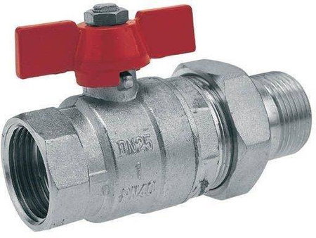 Zawór kulowy ze śrubunkiem 3/4