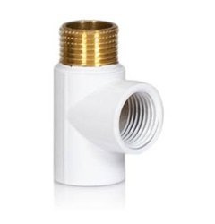 Trójnik do grzałki elektrycznej 1/2” Warmtec biały