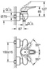 Eurostyle - jednouchwytowa bateria natryskowa 33590003 GROHE