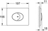 Skate Air - przycisk uruchamiający do spłuczki podtynkowej 38506SH0 GROHE