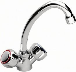 STANDARD bateria zlewozmywakowa stojąca, chrom BST4 FERRO