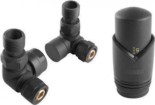 Dekoracyjny zestaw termostatyczny osiowy, antracyt ZTO30AT FERRO