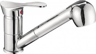 PADWA bateria zlewozmywakowa stojąca z wyciąganym natryskiem, chrom BTP8 FERRO