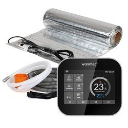 Zestaw ogrzewania podłogowego pod panele | Warmtec AL-90/ITS Czarny 9 m²