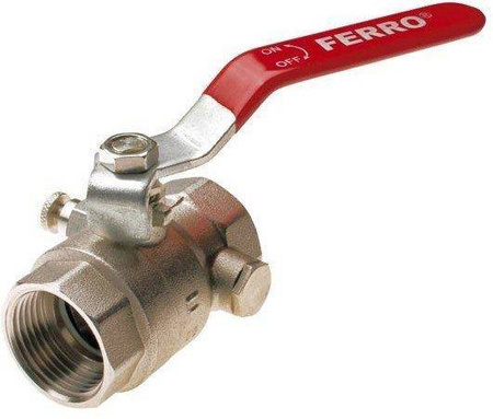 Zawór kulowy z odpowietrznikiem 2