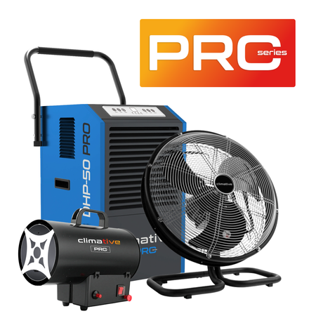 Zestaw do osuszania murów i ścian po zalaniu (DHP-50 PRO, Tornado 3B, GH-15M PRO)