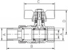 Zawór kulowy ze śrubunkiem 1/2