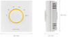 Natynkowy, przewodowy, elektroniczny regulator temperatury - dobowy Salus ERT2024V