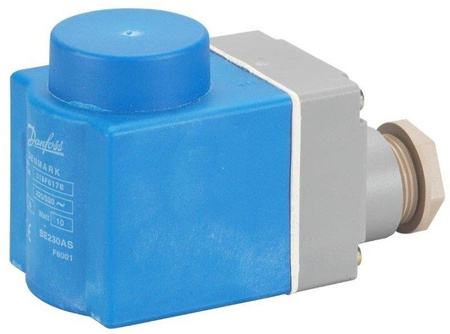 Cewka BE230AS 230V 50Hz 10W z puszką IP67 do pracy w środowisku agresywnym o dużej wilgotności i zmiennej temperaturze 018F6701 DANFOSS