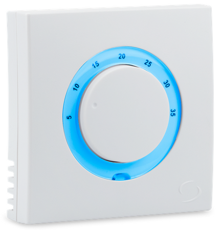 Natynkowy, przewodowy, elektroniczny regulator temperatury - dobowy SALUS RT200