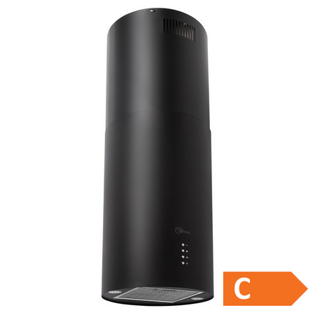 Okap wyspowy sufitowy Focus Shadow black