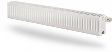 Grzejnik PURMO Plint CV22 200x1600, moc grzewcza: 1158W (75/65/20°C), grzejnik stalowy płytowy z podłączeniem dolnym, typ PURMO Plint Ventil Compact, kolor biały RAL9016 F072202016011300