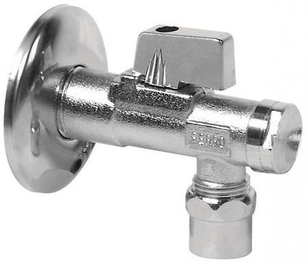 Zawor kulowy kątowy 1/2