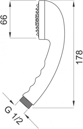 MILO rączka natrysku 1F, chrom S318 FERRO