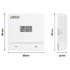 Przewodowy natynkowy regulator temperatury pokojowy 24V ENGO EASY-24W