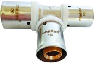 Trójnik redukcyjny zaprasowywany 32X25X32 MM profil U ZTR322532_ON ONNLINE