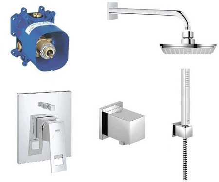 Eurocube - system natryskowy z jednouchwytową baterią wannową 23409000 GROHE