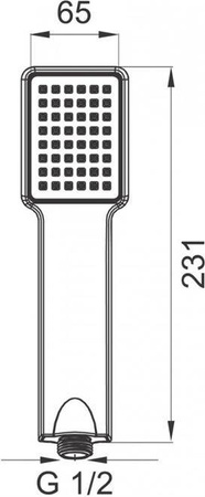 QUADRO rączka natrysku 1F, chrom S110 FERRO