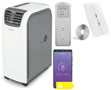 Klimatyzator przenośny Warmtec Morso+ KP40W Wi-Fi + uszczelka okienna