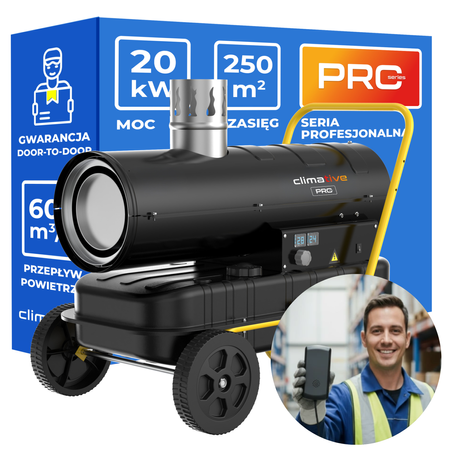 Nagrzewnica olejowa Climative OHX-20 PRO + termostat pomieszczeniowy Climative OHX-T10